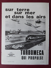 2/1970 PUB TURBOMECA ETOILE FILANTE NAVIPLANE AEROTRAIN TURBOTRAIN CT20 FOUGA AD