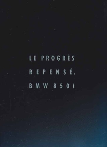 Catalogue brochure bmw 850 i - /,