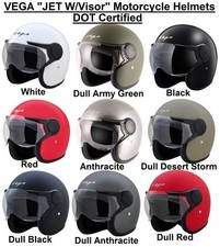 Vega jet visor open face - vega, w/