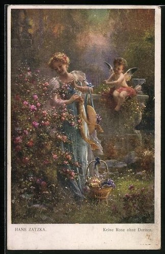 Carte postale artiste hans - postale, d'artiste
