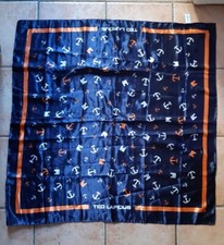 carré  scarf foulard ted lapidus ancre Marine marin 
