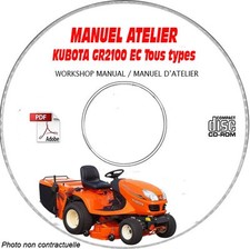 GR2100 EC - Manuel Atelier CDROM KUBOTA Anglais Expédition - --, Support - CD-R