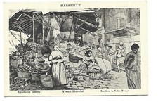 13  MARSEILLE  EAU FORTE DE VALERE BERNARD VIEUX MARCHE