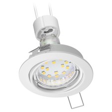 Spot encastré FERE orientable blanc rond 8,3cm Ø incl. LED GU10