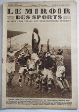 LE MIROIR DES SPORTS du 29 Nov 1927 Rugby - Football - Boxe - Tennis - Marche
