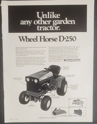 Wheel horse 250 1976 - wheel,