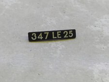 1/18  Plaque avant Peugeot 403