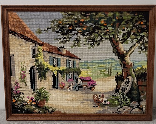 Tableau canevas tapisserie - canevas,