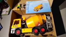 VE LOT PLAYMOBIL BOITE CAMION TRANSPORT BETON BETONNIERE PM CONSTRUCT TRAVAUX