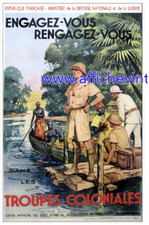 affiche poster troupes coloniales