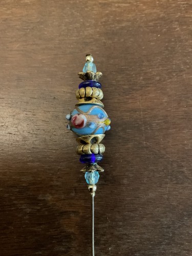 Vintage murano hat pin - hat, wedding