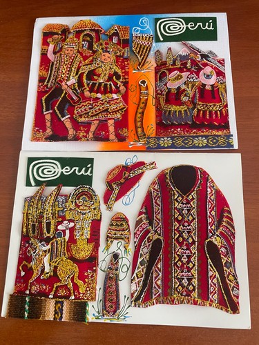 Lot cartes postales tissus - lot, de