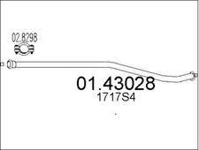 TUYAU D'éCHAPPEMENT CITROËN XSARA 2.0 HDI 90,XSARA BREAK 2.0 HDI 90