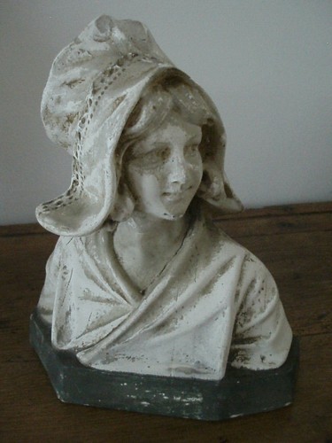 Buste femme plâtre - de, en