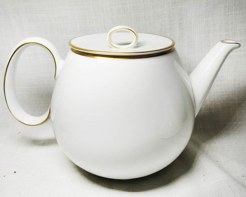 Gold band rosenthal teapot - band,