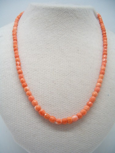 Collier corail rose naturel - collier,