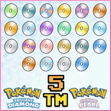 5 Tm Pokemon Brillant Diamant