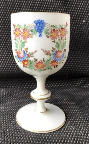 Verre opaline décor de - verre, en