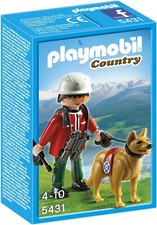 PLAYMOBIL Country 5431 Sauveteur de Montagne avec Chien