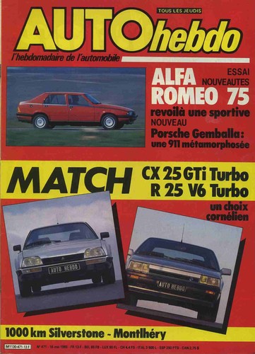 Auto hebdo 471 05 1985 - auto, 16/05/1985