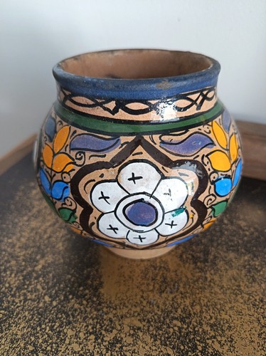 Ancien pot vase terre - , cuite