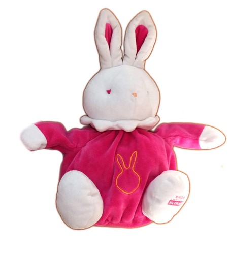 Doudou lapin rose fushia - doudou, et