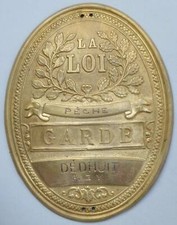 Plaque de métier -  DEHUIT F