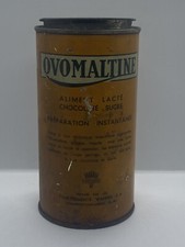 Très Rare Et Ancien Model Boîte Publicitaire En Tôle Ovomaltine