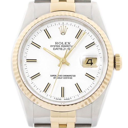 Rolex datejust cadran blanc - rolex,