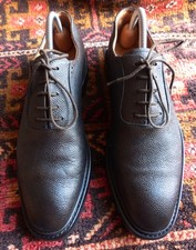 CHAUSSURE HESCHUNG "ITAYA" DERBIES CUIR GRAINE 8 / 42 SUPER ETAT MEN'S SHOES