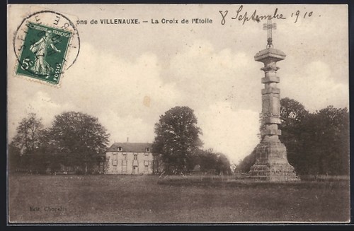 Cpa villenauxe croix de - cpa, villenauxe,