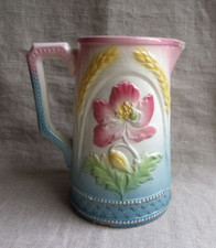 PICHET EN BARBOTINE DE FIVES-LILLE DE BRUYN - DÉCOR ÉPIS DE BLÉ ET PAVOT N° 4686