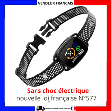 Collier Anti Aboiement Chien Intelligent Sans Choc Électrique Vibration Son IP67