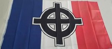 DRAPEAU CROIX CELTIQUE 150 X 90 cm France Nationaliste Celtic Flag