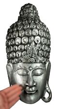 Masque Bouddha Bois Argenté