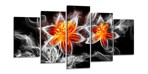 Tableau sur toile fleur - toile,