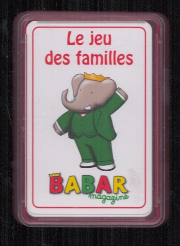 Jeu cartes 7 - cartes, familles