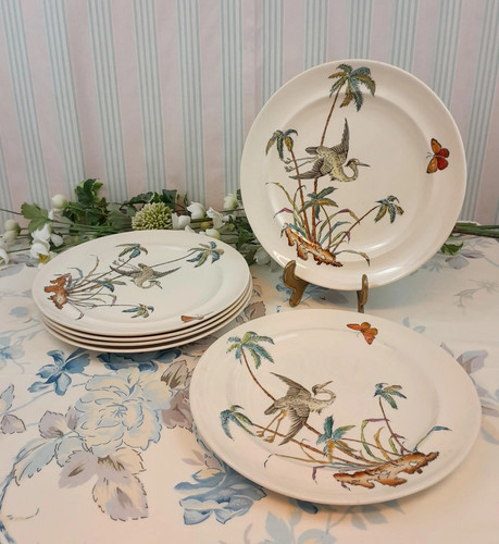 Assiette palms egret - assiette,