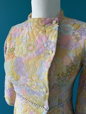 Robe De Chambre ? Vintage Années 70 Fleurs Pastel Psychédélique ? Taille S