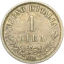 ITALIE 1 Lire 1863 M