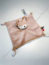 Doudou Plat Carré Renard Roux