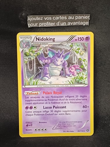Carte pokémon rare nidoking - pokémon,