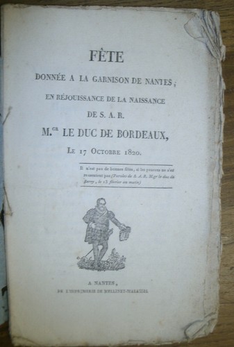 Fête donnée garnison - à,