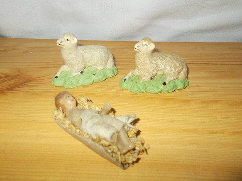 Ancien moutons floqués - ancien,