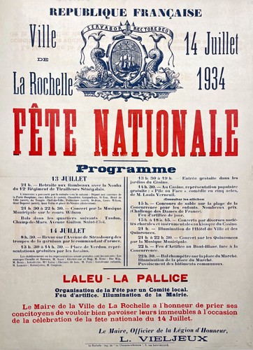 Affiche ancienne originale - ancienne, –