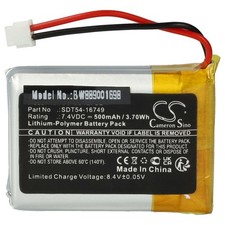 Batterie pour SportDog Sporttrainer SD-1275E Orange Edition Collar 500mAh 7,4V