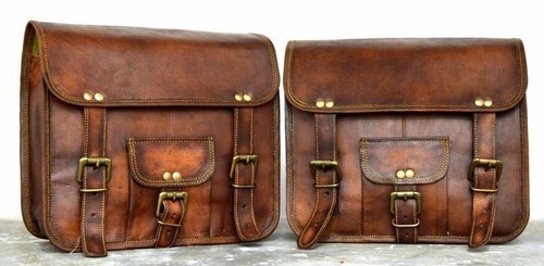 Pochettes latérales cuir - 2,