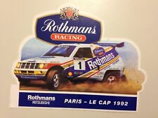 STICKER ROTHMANS RACING PARIS