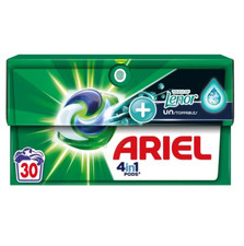 Pack 30 Pods ARIEL Allin1+ LENOR Unstoppables Aérien Capsules Lot Lessive Lavage
