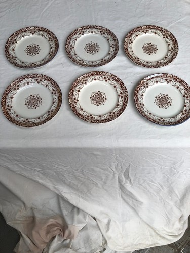 Assiettes plates faience - 6,